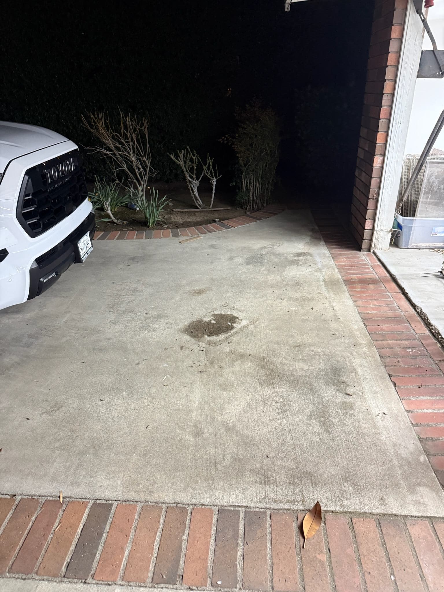 Same driveway area cleared after Wade Home Services cleanout